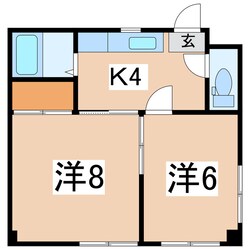 上町マンションの物件間取画像